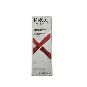 Pro X By Olay Dermatological Anti-Aging Eye Restoration Complex 0.5 Fl Oz New